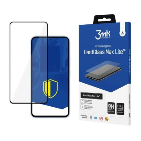 Szkło hartowane 3MK HardGlass Max Lite do Galaxy A54 5G, czarna ramka