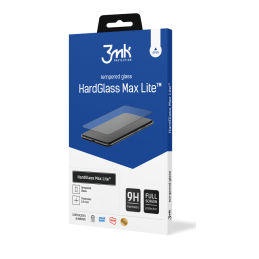 Szkło hartowane 3MK HardGlass Max Lite do Galaxy A54 5G, czarna ramka
