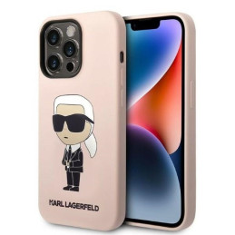 Etui Karl Lagerfeld Silicone Ikonik do iPhone 14 Pro Max, różowy/pink