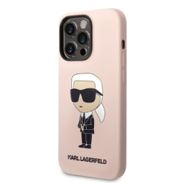 Etui Karl Lagerfeld Silicone Ikonik do iPhone 14 Pro Max, różowy/pink