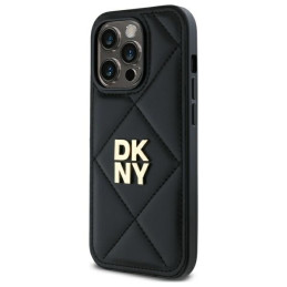 Etui DKNY Quilted Stack Logo do iPhone 14 Pro Max, czarne