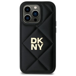 Etui DKNY Quilted Stack Logo do iPhone 14 Pro Max, czarne