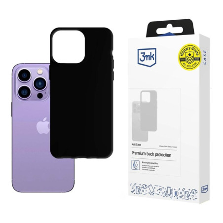 Etui 3MK Matt Case do iPhone 14 Pro, czarne