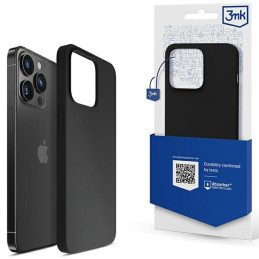 Etui 3MK Silicone Case do iPhone 14 Pro, czarne