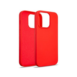 Etui Beline Silicone do iPhone 14 Pro czerwone