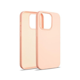 Etui Beline Silicone do iPhone 14 Pro różowo-złote