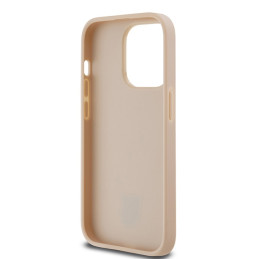 Etui DKNY Leather Checkered Mono Pattern & Printed Stripes do iPhone 14 Pro, różowe