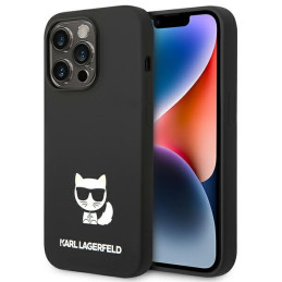 Etui Karl Lagerfeld Silicone Choupette Body do iPhone 14 Pro, czarne