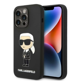 Etui Karl Lagerfeld Silicone Ikonik do iPhone 14 Pro, czarne