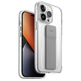 Etui z podstawką UNIQ Heldro Mount do iPhone 14 Pro, przezroczyste