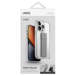 Etui z podstawką UNIQ Heldro Mount do iPhone 14 Pro, przezroczyste