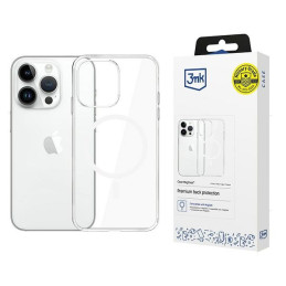 Etui 3mk Clear MagCase do MagSafe, do iPhone 14 Pro, przezroczysto-białe