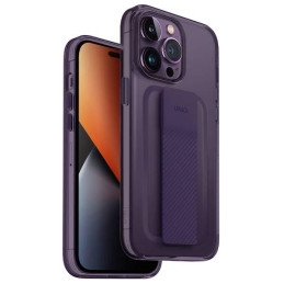 Etui z podstawką UNIQ Heldro Mount do iPhone 14 Pro, fioletowe