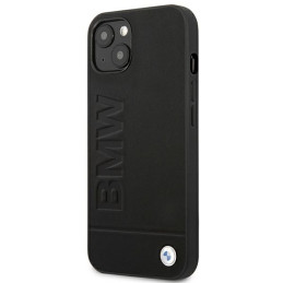 Etui BMW Leather Stamp do iPhone 14 Plus, czarne