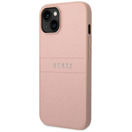 Etui Guess Saffiano Strap do iPhone 14 Plus, różowy/pink
