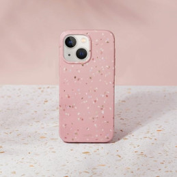 Etui UNIQ Coehl Terrazzo do iPhone 14 Plus, różowe