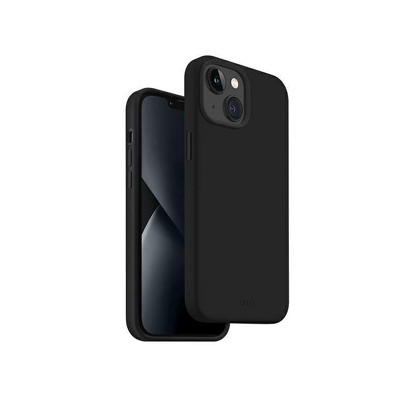 Etui UNIQ Lino do iPhone 14 Plus, czarne