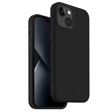 Etui UNIQ Lino do iPhone 14 Plus, czarne