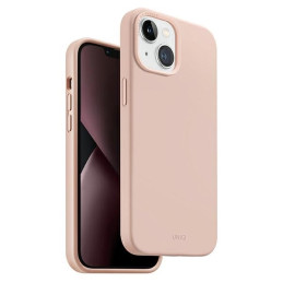 Etui UNIQ Lino do iPhone 14 Plus, różowe