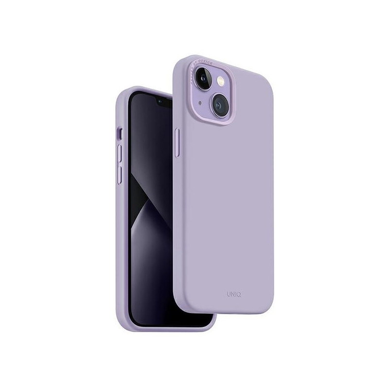 Etui UNIQ Lino do iPhone 14 Plus, lawendowe