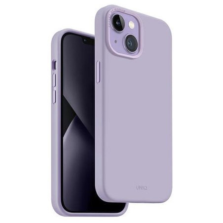 Etui UNIQ Lino do iPhone 14 Plus, lawendowe