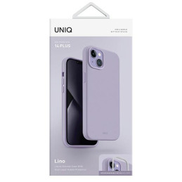 Etui UNIQ Lino do iPhone 14 Plus, lawendowe