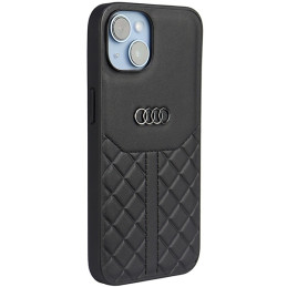 Etui Audi Genuine Leather do iPhone 14, czarne