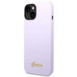 Etui Guess Silicone Vintage do iPhone 14, fioletowy/purple