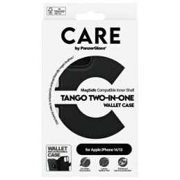 Etui z klapką CARE by PanzerGlass Feature Tango do MagSafe do iPhone 14 / 13, czarne