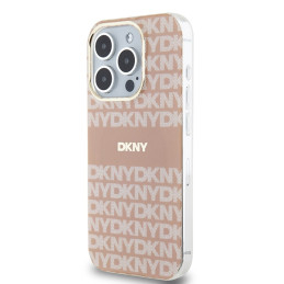 Etui DKNY IML Mono & Stripe MagSafe do iPhone 13 Pro Max, różowy/pink
