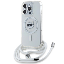 Etui Karl Lagerfeld IML Choupette Head & Cord Magsafe do iPhone 13 Pro Max, transparent