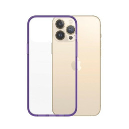 Etui antybakteryjne PanzerGlass ClearCase do iPhone 13 Pro Max, fioletowa ramka