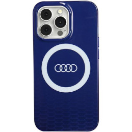 Etui Audi IML Big Logo MagSafe do iPhone 13 Pro / 13, niebieski/navy blue