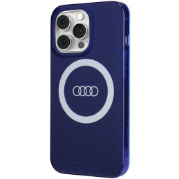 Etui Audi IML Big Logo MagSafe do iPhone 13 Pro / 13, niebieski/navy blue