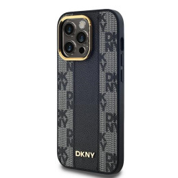 Etui DKNY Checkered Mono Pattern MagSafe do iPhone 13 Pro / 13, czarne