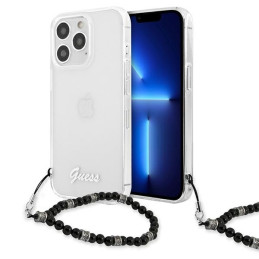 Etui Guess Black Pearl do iPhone 13 Pro / 13, Transparent