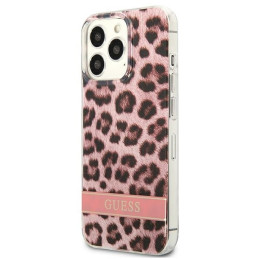Etui Guess Leopard do iPhone 13 Pro / 13, różowy/pink