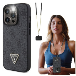 Etui Guess Crossbody 4G Metal Logo do iPhone 13 Pro / 13, czarne