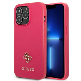 Etui Guess Saffiano 4G Small Metal Logo do iPhone 13 Pro / 13, różowy/pink