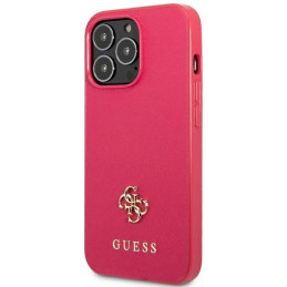 Etui Guess Saffiano 4G Small Metal Logo do iPhone 13 Pro / 13, różowy/pink