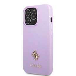 Etui Guess Saffiano 4G Small Metal Logo do iPhone 13 Pro / 13, purpurowy/purple