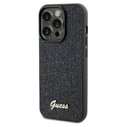 Etui Guess Disco Metal Script do iPhone 13 Pro / 13, czarne