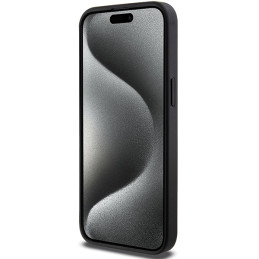 Etui Karl Lagerfeld Gripstand Saffiano Choupette Pins do iPhone 13 Pro / 13, czarne