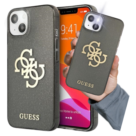 Etui Guess 4G Big Logo do iPhone 13 mini, czarne