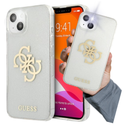 Etui Guess 4G Big Logo do iPhone 13 mini, transparent