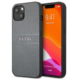 Etui Guess Saffiano Strap do iPhone 13 mini, szary/grey