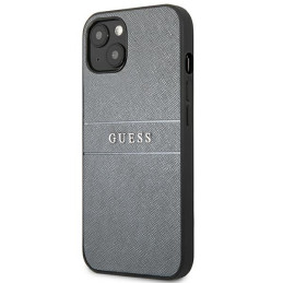 Etui Guess Saffiano Strap do iPhone 13 mini, szary/grey