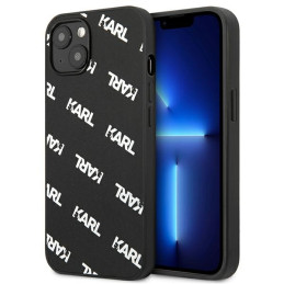 Etui Karl Lagerfeld Allover do iPhone 13 mini, czarne