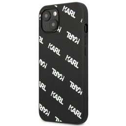 Etui Karl Lagerfeld Allover do iPhone 13 mini, czarne
