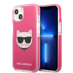 Etui Karl Lagerfeld Choupette Head do iPhone 13 mini, fuksja/fuschia
